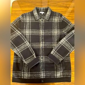 Reiss Men’s Knit Plaid Jacket. Size Medium.